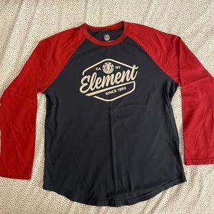Long sleeve Element color block shirt